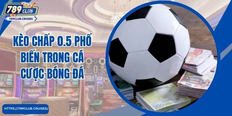 Kèo chấp 0,5 phổ biến trong cá bóng đá